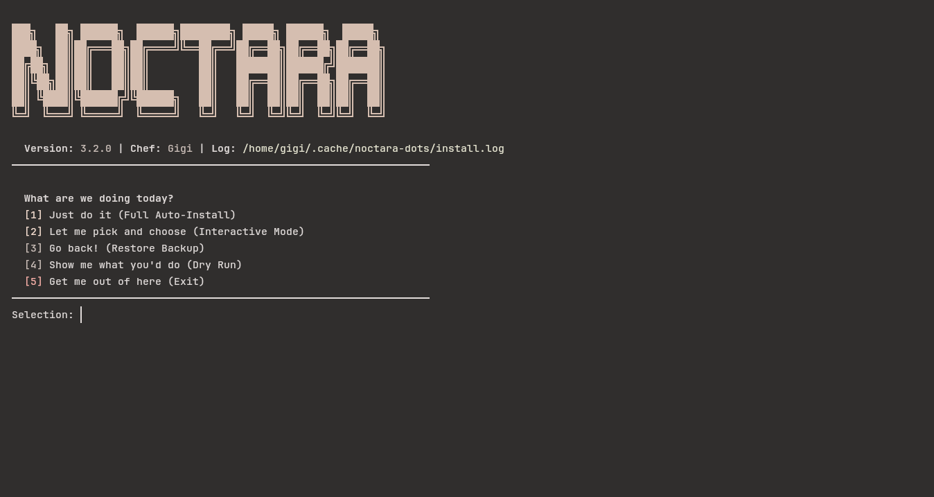 Installer Menu